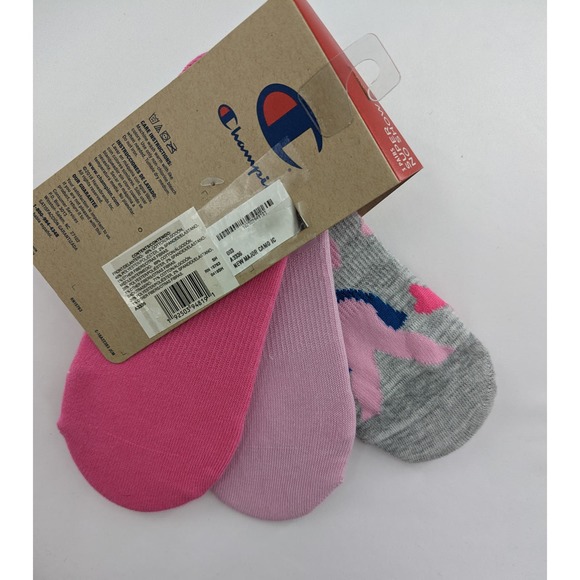 Champion No Show Socks Women's 3 Pack - Picture 2 of 7